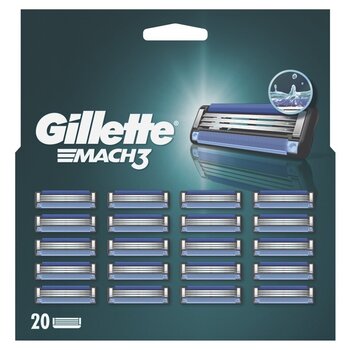 Raseerija terad Gillette Mach3, 20 tk hind ja info | Raseerimisvahendid | kaup24.ee