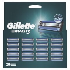 Raseerija terad Gillette Mach3, 20 tk цена и информация | Средства для бритья | kaup24.ee