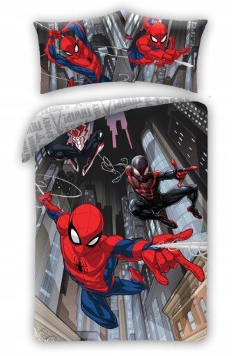 Spider man laste voodipesukomplekt 140x200, 2 osa цена и информация | Beebide ja laste voodipesu | kaup24.ee