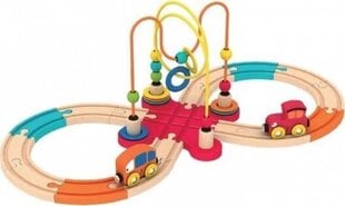 Поезд с деревянными рельсами Smily Play цена и информация | Игрушки для мальчиков | kaup24.ee