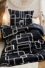 Комплект постельного белья Jerry Fabrics Black and White Checks, 140х200, из 2 частей цена и информация | Комплекты постельного белья | kaup24.ee
