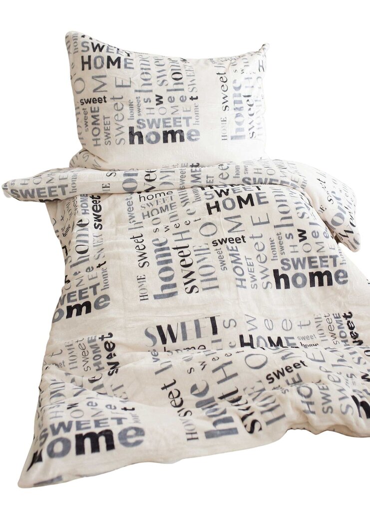 Jerry Fabrics voodipesukomplekt Home Sweet Home, 140x200, 2-osaline цена и информация | Voodipesukomplektid | kaup24.ee