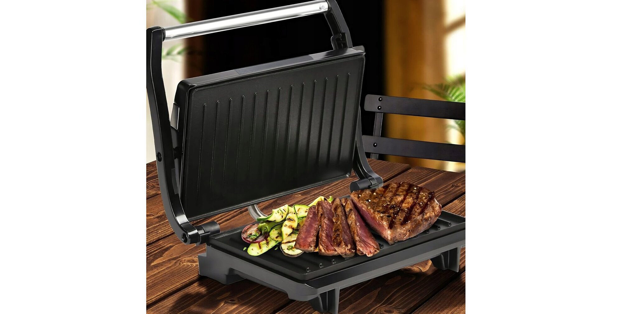 Elektrigrill, Retoo E345 must, 750 W цена и информация | Elektrigrillid | kaup24.ee