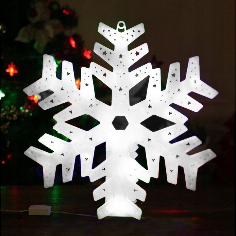 Jõulukaunistus LED lumehelves 40 cm hind ja info | Jõulukaunistused | kaup24.ee