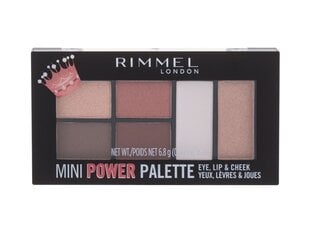 Lauvärvi palett Rimmel London Mini Power Palette 003 Queen, 6.8g hind ja info | Ripsmetušid, lauvärvid, silmapliiatsid, seerumid | kaup24.ee