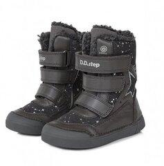 Кожаные детские сапоги D.D.STEP.W068-368BM.Dark Grey. цена и информация | Детская зимняя обувь | kaup24.ee
