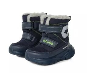 Talvesaapad lastele D.D.Step, nahast F651-359L Royal Blue цена и информация | Детская зимняя обувь | kaup24.ee