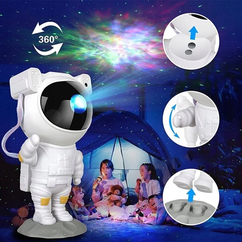 Lasteprojektor Astronaut, erinevad värvid hind ja info | Peokaunistused | kaup24.ee