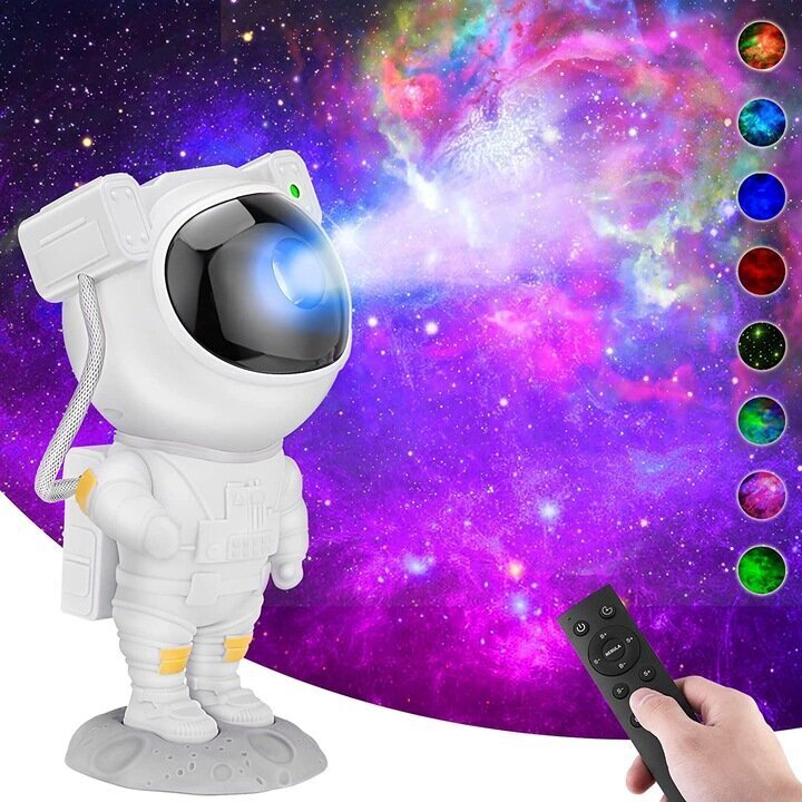 Lasteprojektor Astronaut, erinevad värvid hind ja info | Peokaunistused | kaup24.ee
