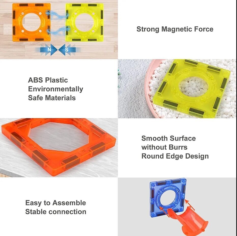Magnetilised Ehitusplokid Pallirada 42 elementi цена и информация | Klotsid ja konstruktorid | kaup24.ee
