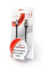 Gembird CCB-mUSB2B-AMBM-6, Micro USB/USB-A, 1.8 м цена и информация | Кабели и провода | kaup24.ee