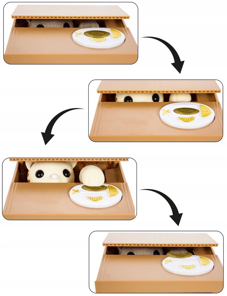 Interaktiivne rahakassa, 9x12x10cm hind ja info | Originaalsed rahakassad | kaup24.ee