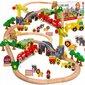 Puidust rong rööbastega Kinderplay цена и информация | Poiste mänguasjad | kaup24.ee