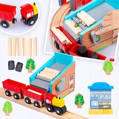 Деревянный паровозик Kinderplay GS6151 цена и информация | Игрушки для мальчиков | kaup24.ee