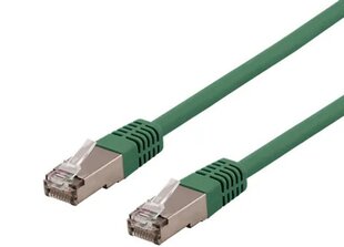 Deltaco S/FTP Cat6, LSZH, 2 m, roheline hind ja info | Kaablid ja juhtmed | kaup24.ee