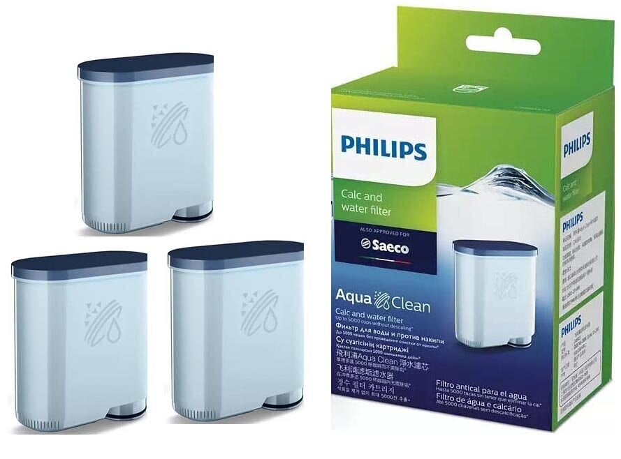 Veefilter AquaClean Philips CA6903/10, 3 tk hind ja info | Kohvimasinate lisatarvikud | kaup24.ee