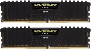 Corsair Vengeance LPX, DDR4, 2x16GB, 3000MHz, CL16 (CMK32GX4M2D3000C16) цена и информация | Оперативная память (RAM) | kaup24.ee