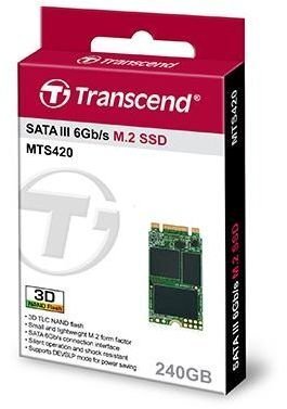 Transcend MTS420 240GB SATA3 (TS240GMTS420S) hind ja info | Sisemised kõvakettad (HDD, SSD, Hybrid) | kaup24.ee