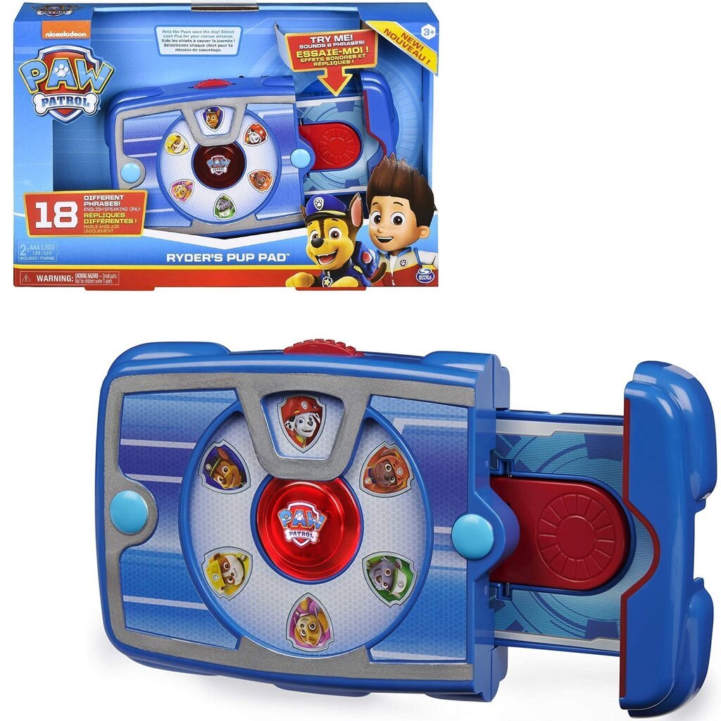 Interaktiivne tahvel Spin Master Paw Patrol (Käpapatrull) Ryder hind ja info | Arendavad mänguasjad | kaup24.ee