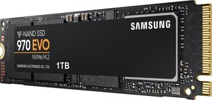 Samsung 970 EVO 1TB PCIe x4 NVMe (MZ-V7E1T0BW) hind ja info | Sisemised kõvakettad (HDD, SSD, Hybrid) | kaup24.ee