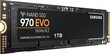 Samsung 970 EVO 1TB PCIe x4 NVMe (MZ-V7E1T0BW) цена и информация | Sisemised kõvakettad (HDD, SSD, Hybrid) | kaup24.ee