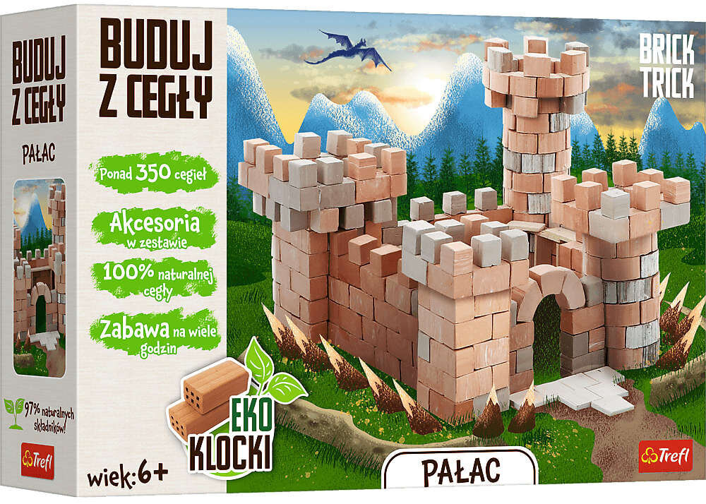 Konstruktor Trefl Brick Trick Build Brick Castle Palace EKO цена и информация | Klotsid ja konstruktorid | kaup24.ee