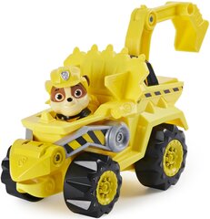 Komplekt Paw Patrol Dino Rescue Rubble koerafiguur + auto цена и информация | Игрушки для мальчиков | kaup24.ee