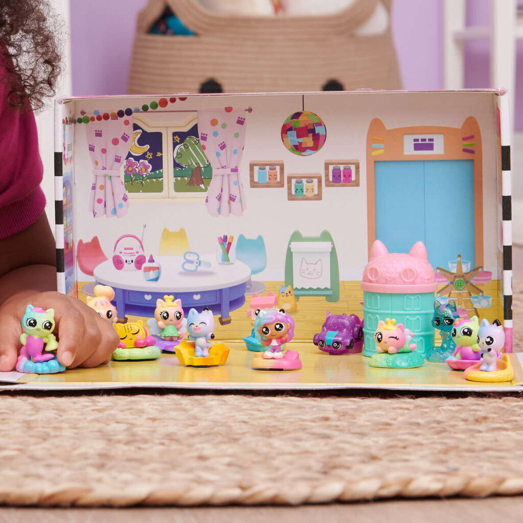 Kassikujude komplekt Gabby's Dollhouse, 12 tk цена и информация | Tüdrukute mänguasjad | kaup24.ee