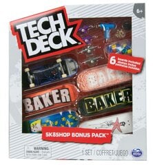 Rulade komplekt Tech Deck Bonus Sk8 Shop, 6 tk hind ja info | Poiste mänguasjad | kaup24.ee