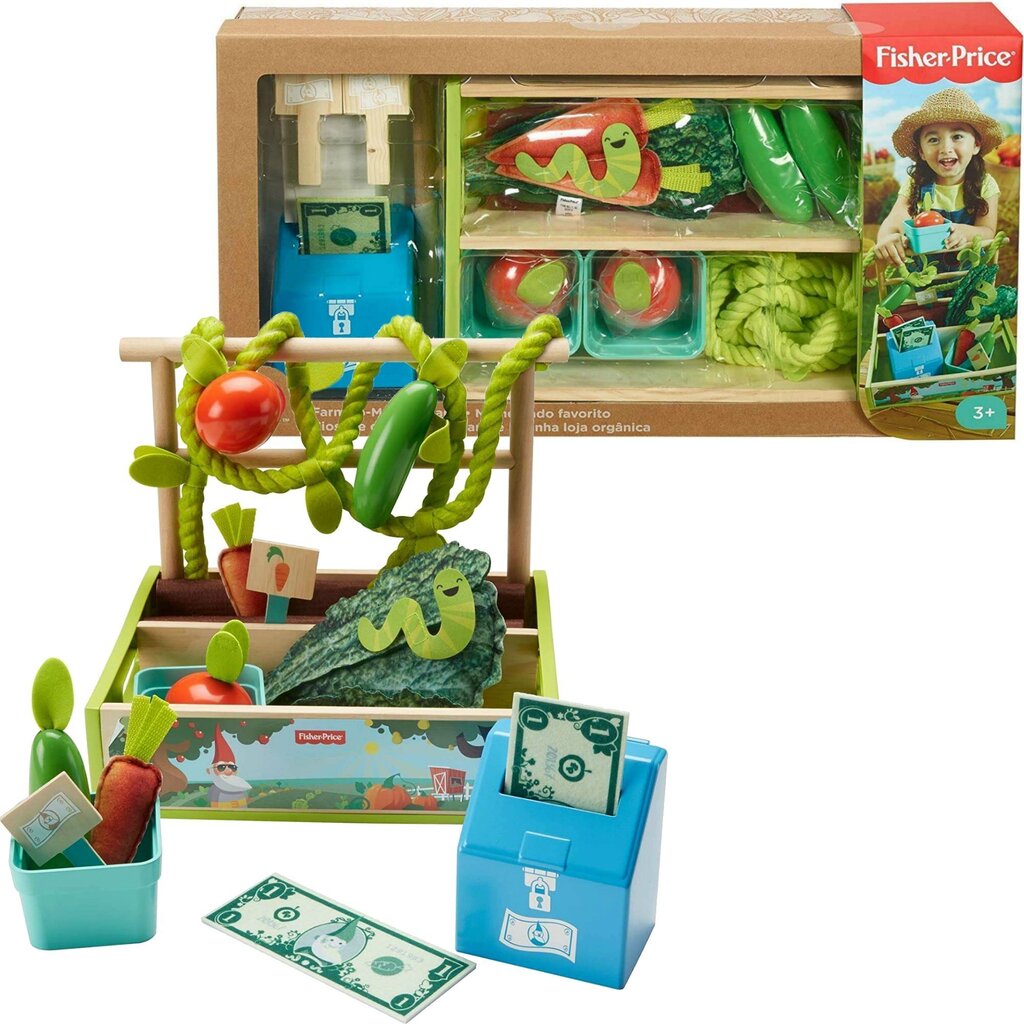 Mänguleti komplekt Fisher Price Farm-to market Stand Play Set цена и информация | Tüdrukute mänguasjad | kaup24.ee