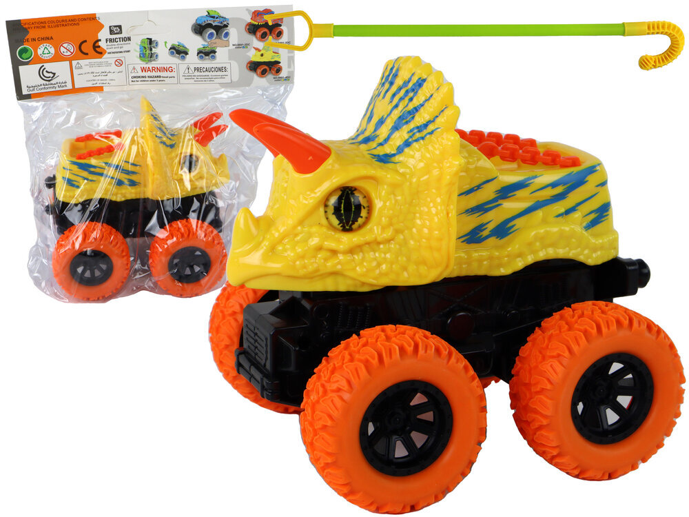 Interaktiivne dinosaurus Triceratops, kollane цена и информация | Poiste mänguasjad | kaup24.ee