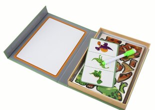 Обучающий набор магнитных головоломок, динозавры цена и информация | Развивающие игрушки | kaup24.ee