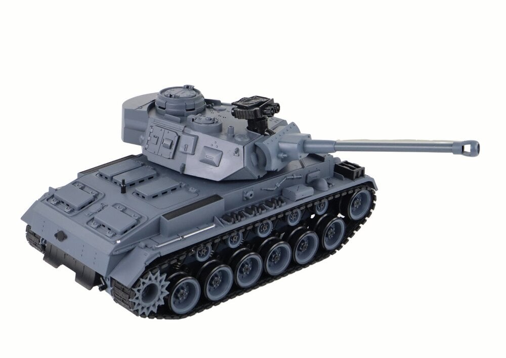 Kaugjuhitav tank heliefektidega, hall hind ja info | Poiste mänguasjad | kaup24.ee