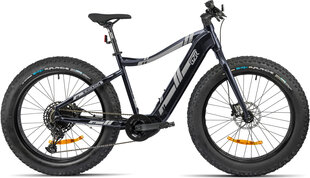 Elektrijalgratas Gzr Black Raw 2023 26" Electric Fatbike 17", must hind ja info | Elektrirattad | kaup24.ee