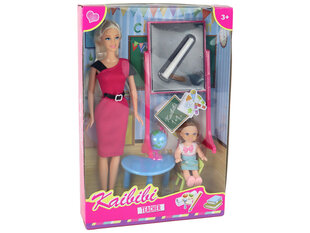 Кукла-учительница с учеником и школьными принадлежностями цена и информация | Игрушки для девочек | kaup24.ee