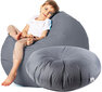 Kott-tool 2in1 Bean Bag Cocoon 2in1 LuX Premium, 125 cm, hall hind ja info | Lastetoa kott-toolid, tugitoolid ja tumbad | kaup24.ee