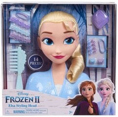 Frozen Head Elsa juuste kujundamiseks ja kujundamiseks + aksessuaarid цена и информация | Игрушки для девочек | kaup24.ee