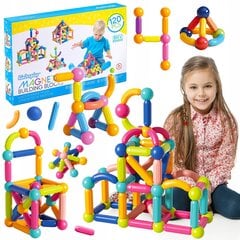 Suured magnetilised ehitusklotsid xxl 120 tk Kinderplay цена и информация | Конструкторы и кубики | kaup24.ee