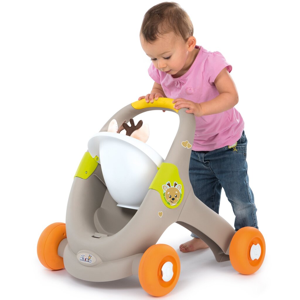 Käru 210206 Smoby MiniKiss 3in1 Walker hind ja info | Imikute mänguasjad | kaup24.ee