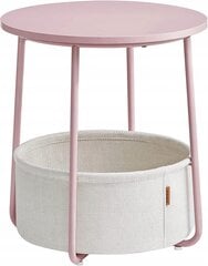 Ümarlaud korviga Zanzara, 45 cm x 50 cm, roosa hind ja info | Laste lauad ja toolid | kaup24.ee