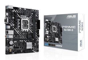 Asus Prime H610M-D hind ja info | Emaplaadid | kaup24.ee