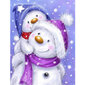 Teemantmosaiik raamiga TM Varvikas - Happy Snowman Family LE124e 30x40 cm hind ja info | Teemantmaalid, teemanttikandid | kaup24.ee