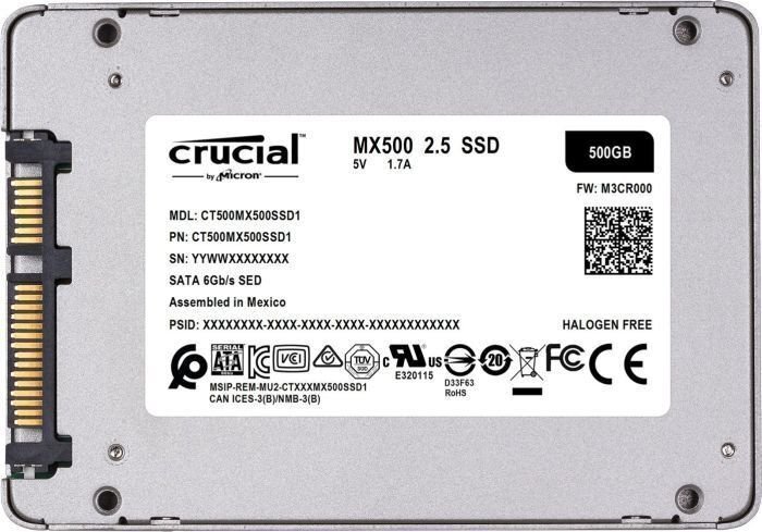 SSD|CRUCIAL|MX500|2TB|SATA 3.0|TLC|Write speed 510 MBytes/sec|Read speed 560 MBytes/sec|2,5"|MTBF 1800000 hours|CT2000MX500SSD1 hind ja info | Sisemised kõvakettad (HDD, SSD, Hybrid) | kaup24.ee