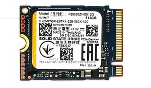 Kioxia BG5 KBG50ZNS512G цена и информация | Внутренние жёсткие диски (HDD, SSD, Hybrid) | kaup24.ee