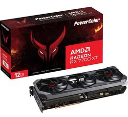 PowerColor Red Devil AMD Radeon RX 7700 XT (RX 7700 XT 12G-E/OC) hind ja info | Videokaardid (GPU) | kaup24.ee