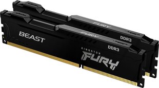 Kingston Fury Beast (KF318C10BBK2/16) цена и информация | Оперативная память (RAM) | kaup24.ee