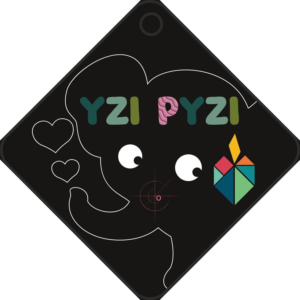 Kleepuv magnettahvel seinale Yzipyzi Elevant, 55x80cm hind ja info | Arendavad mänguasjad | kaup24.ee
