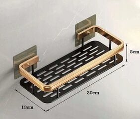 Vannitoa riiul, 30 x 13 cm hind ja info | Vannitoa sisustuselemendid ja aksessuaarid | kaup24.ee