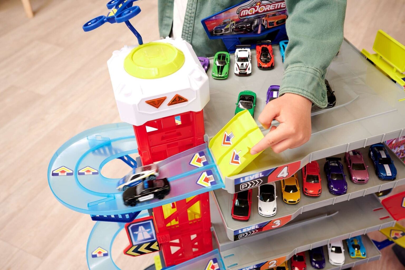 Parkimismaja erinevate sõidukitega Super Chase Center цена и информация | Poiste mänguasjad | kaup24.ee