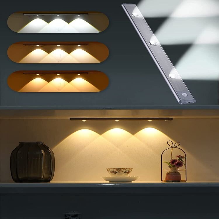 Magnetiline laetav LED-lamp liikumisanduriga (60 cm) цена и информация | Süvistatavad ja LED valgustid | kaup24.ee